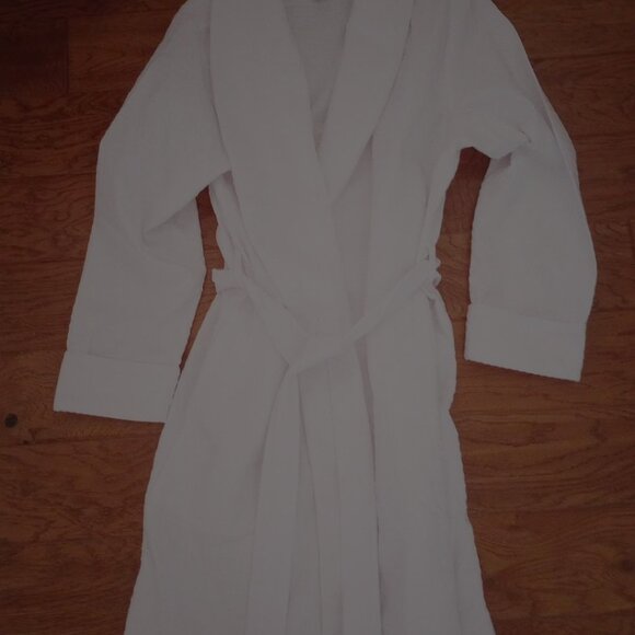 Lands' End Women’s Size XL White Waffle Robe NWT - Picture 2 of 3